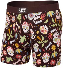 Vibe Mens Boxer Brief Dia De Los Muertos-Fudge