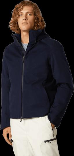 Balma Cashmere Mens Ski Jackets Navy Blue