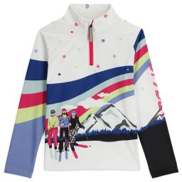 Girls Surface 1/2 Zip White