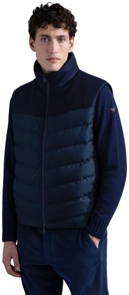 Mens Save The Sea Rescue and Loro Piana Wool Vest Navy