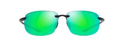 Hookipa XLarge Sunglasses Matte Translucent Grey/MauiGreen