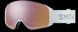 4D Mag S Ski Goggle White Chunky Knit/Chromapop Everyday Rose Gold Mirror