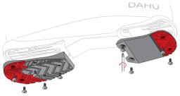 Grip Walk Plates ISO 5355 Black/Red