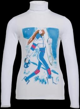 Womens Catwalk Long Sleeve T White