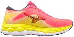 Womens Wave Sky 7 Running Shoes High-Vis Pink/Ombre Blue/Bolt 2 (Neon)