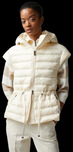 Womens Ennie Lightweight Down Gilet Off-white