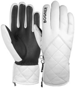 Womens Dana Ski Glove Offwhite Leather