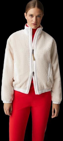 Womens Emylia Teddy Jacket Off-white