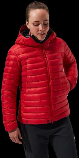 MTN Seeker MW Womens Down Jacket Goji Berry/Haute Red