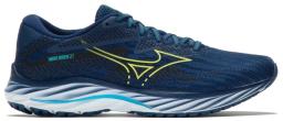 Mens Wave Rider 27 Running Shoe Navy Peony/Sharp Green/Swim Ca