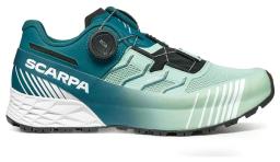 Ribelle Run Kalibre HT Womens Trail Running Shoe Misty jade-Deep Lagoon