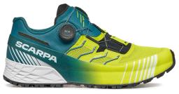 Ribelle Run Kalibre HT Mens Trail Running Shoe Lime Green-Deep lagoon