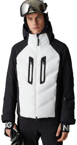 Mens Felias Down Ski Jacket Black/White