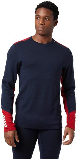 Lifa Merino Midweight Crew Mens Base Layer Navy