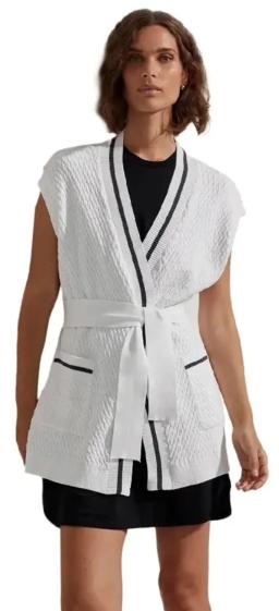 Natoma Longline Womens Cardigan White