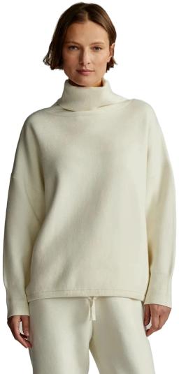 Cavendish Roll-Neck Knit Pullover Sweater Egret