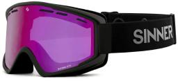 Batawa OTG Ski Goggles Matt Black/Pink Sintrast Lens
