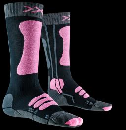 Junior 4.0 Ski Socks Anthracite Melange/Magnolia