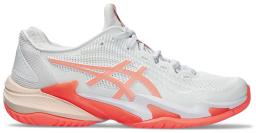 Court FF 3 Womens Tennis Shoes White/Sun Coral