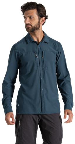 Mens NosiLife Pro V Long Sleeved Shirt Blue Stone