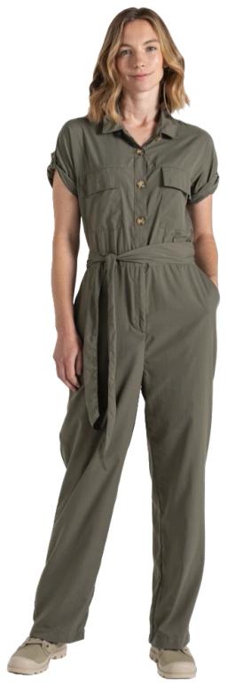 Womens NosiLife Hauku Jumpsuit Wild Olive