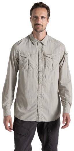 Mens NosiLife Adventure Long Sleeved Shirt III Parchment