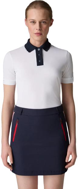 Womens Carole Functional Polo Shirt White/Navy