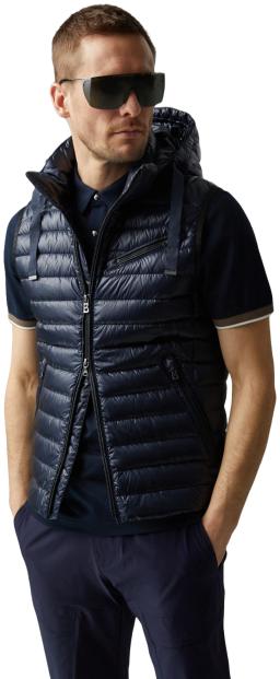 Mens Lonne Lightweight Down Gilet Navy Blue