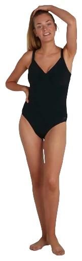Womens Sculpture Watergem Swimsuit Black