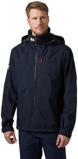 Mens Crew Hooded Sailing Jacket 2.0 Navy