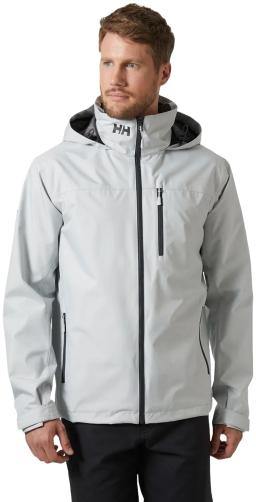 Mens Crew Hooded Sailing Jacket 2.0 Grey Fog