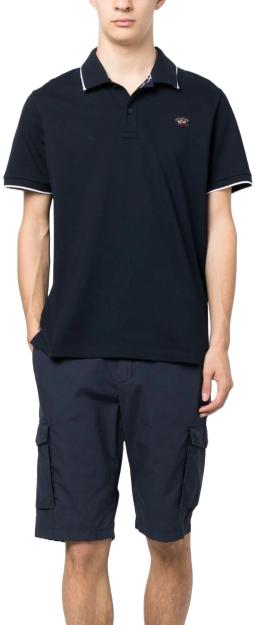 Mens Knitted Poloshirt Navy