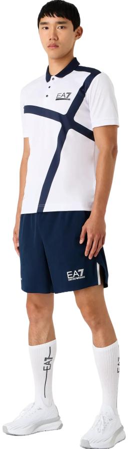 Tennis Pro Board Shorts in Ventus7 Technical Fabric Navy Blue