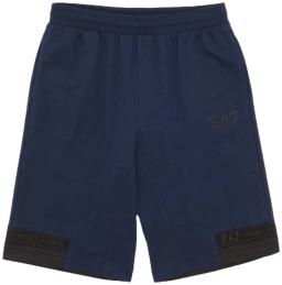 Emporio Armani EA7 Boys Train Logo Series Tape Bermuda Shorts