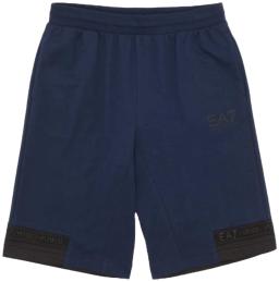 Boys Train Logo Series Tape Bermuda Shorts Navy Blue