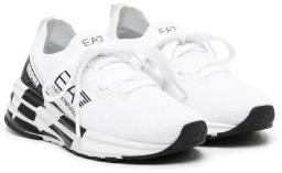 Kids Crusher Distance Knit Sneakers White/Gold