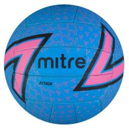 Attack 18 Panel Netball Blue/Pink/Black