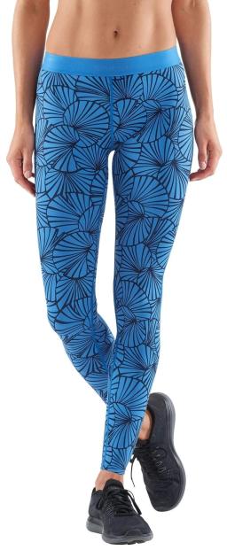 Womens DNAmic Long Tights Graphic Sunfeather Blue