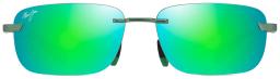 Lanakila Polarised Rimless Sunglasses Matte Trans Green/Maui Green