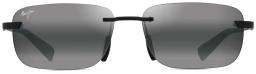 Lanakila Polarised Rimless Sunglasses Matte Black with Grey/Neutral Grey
