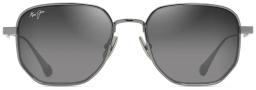 Lewalani Polarised Classic Sunglasses Shiny Light Ruthenium/Neutral Grey