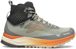 Spark S Mid GTX Mens Hiking Shoes Green/Burnt Orange