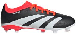 Predator League Firm Ground Junior Football Shoes Core Black/Cloud White/Solar Red