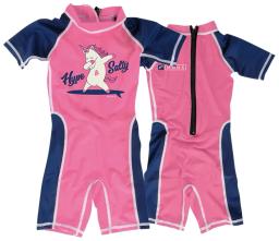 Kids Shorty Rashvest Design UPF 50 Unicorn Pink/Navy