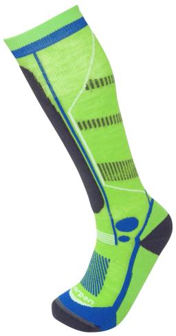 Kids T3 Ski Light Ski Socks Green Lime