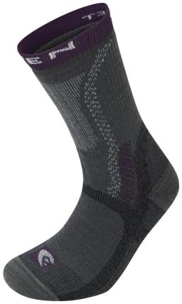 T3 Women Heavy Trekker Socks Charcoal/Plum