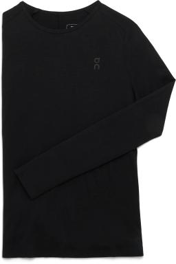 Merino Long Womens Running Tee Black