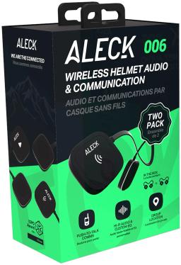 Wireless Helmet Audio and Communication 2 pack Black