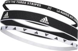 3 Pack Tennis Headband Black/White/White