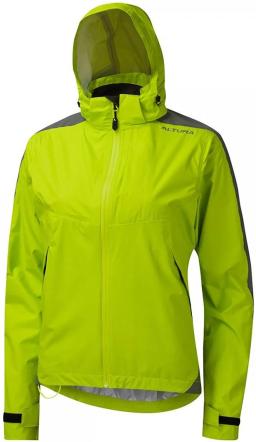 Nightvision Typhoon Waterproof Womens Bike Jacket Lime Green